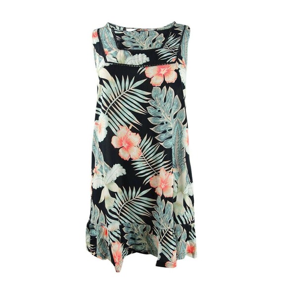 Roxy Women's Floral-Print Dress‎ Swim Cover-Up XS NWT - Picture 1 of 2